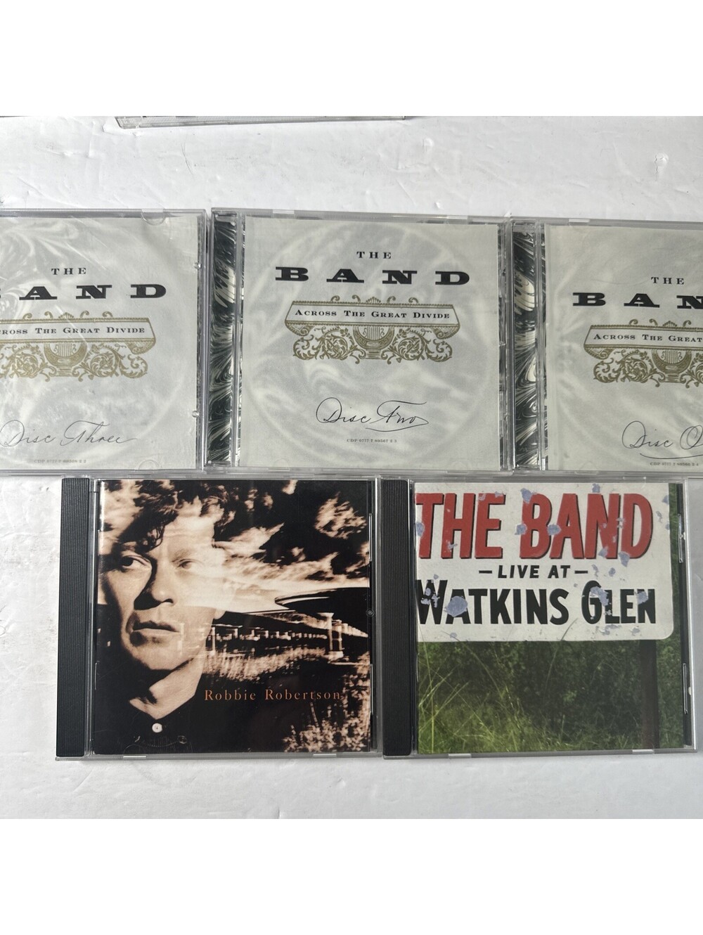 The Band Across Great Divide CD 1994 Live At Watkins Glen Robbie Robertson 5 LOT